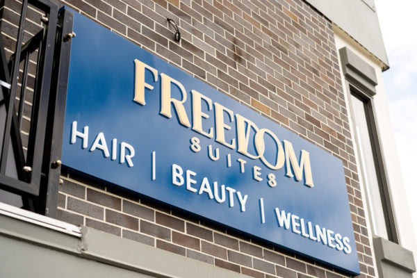 Freedom Suites sign